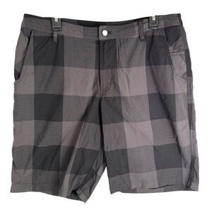 Lululemon Mens Plaid Grey Shorts